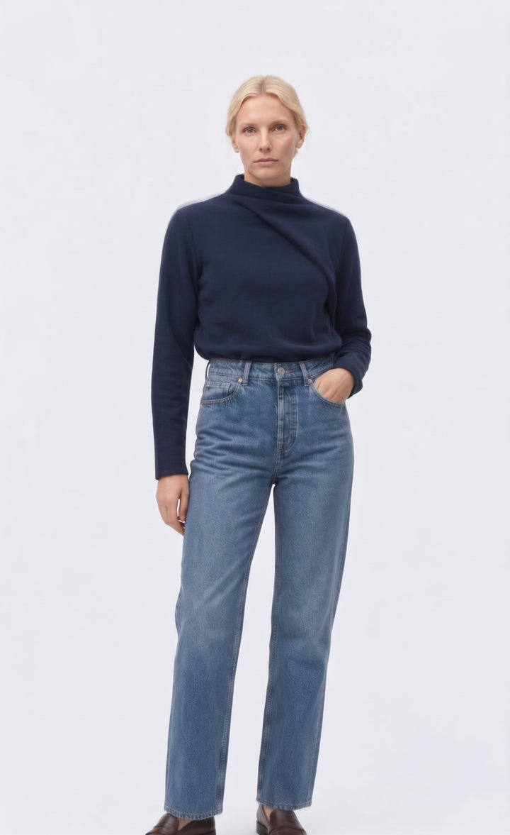 SANDY BLOUSE - NAVY