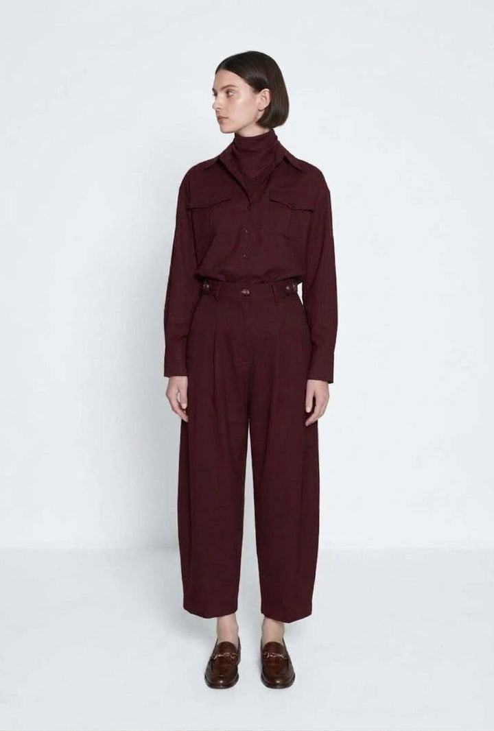 THE BALOON PANTS - BURGUNDY