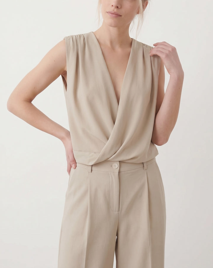 MARLOW BLOUSE - LIGHT BEIGE