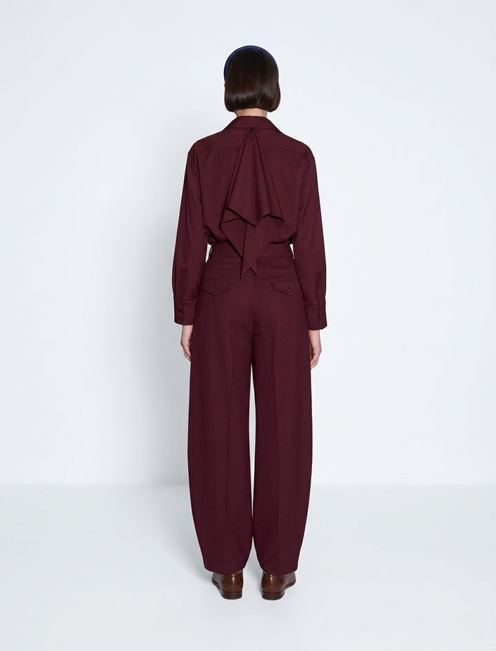SIMONETTE SHIRT - BURGUNDY