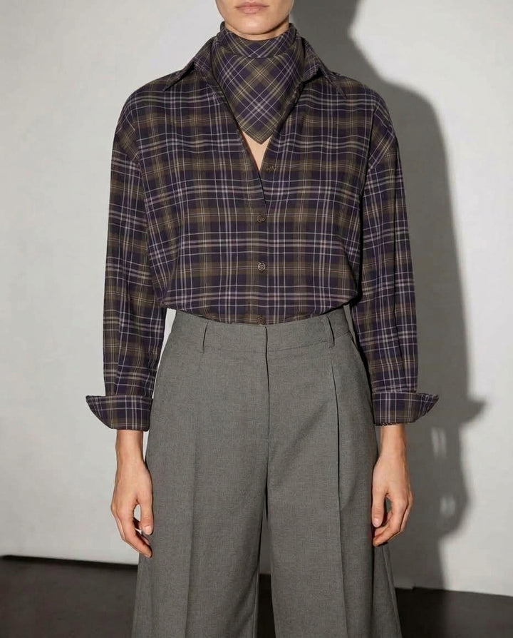 SIMONETTE SHIRT - BROWN