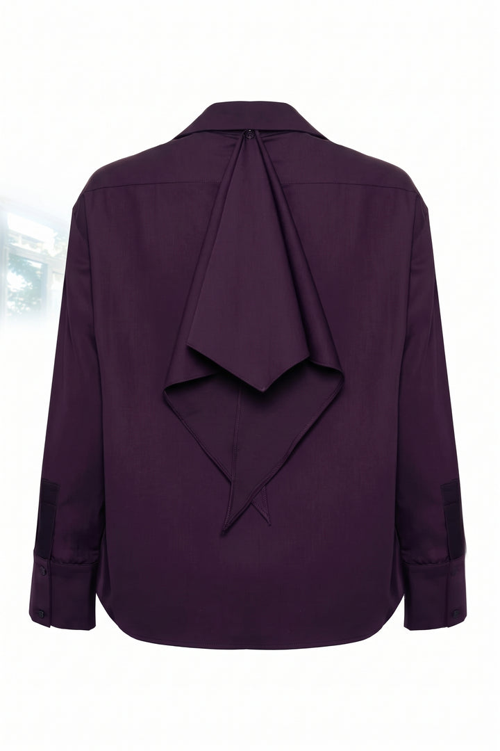 SIMONETTE SHIRT - DARK PURPLE
