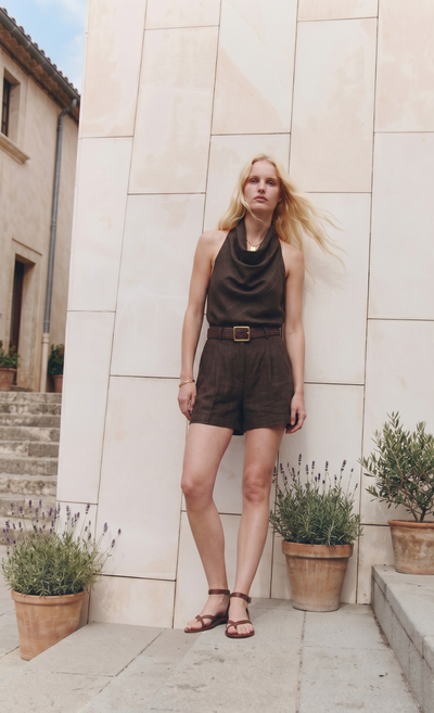 LOREN TOP - BROWN