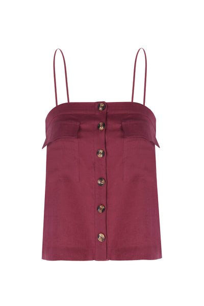 DORIANE TOP - CHERRY
