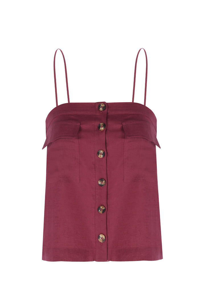 DORIANE TOP - CHERRY