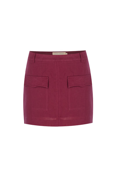 DORIANE SKIRT - CHERRY