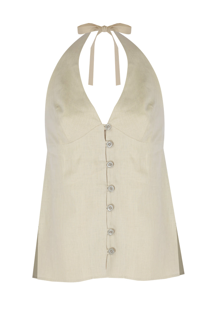 LEAH TOP - BEIGE