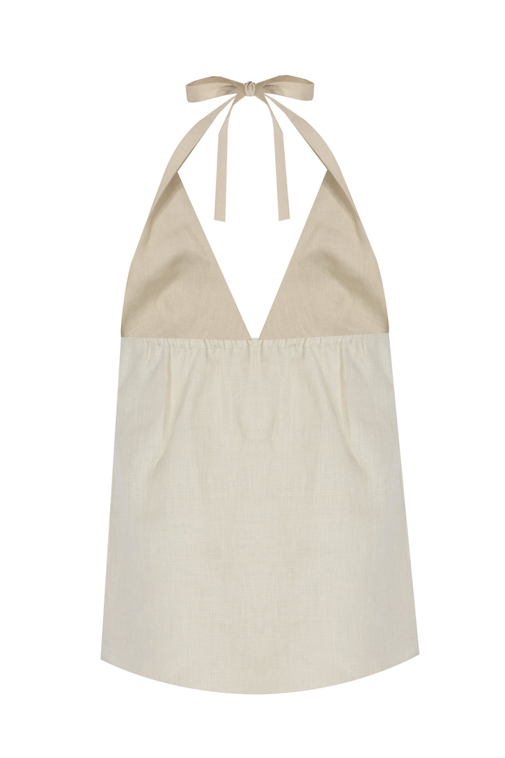 LEAH TOP - BEIGE