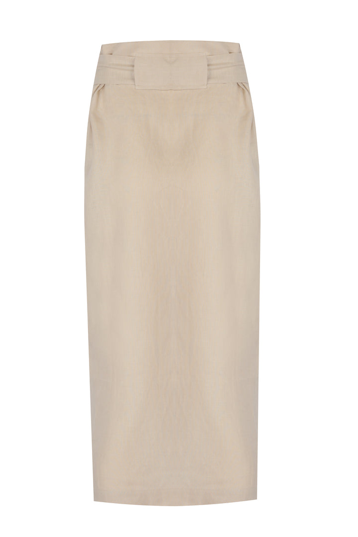 CASSANDRA SKIRT - BEIGE