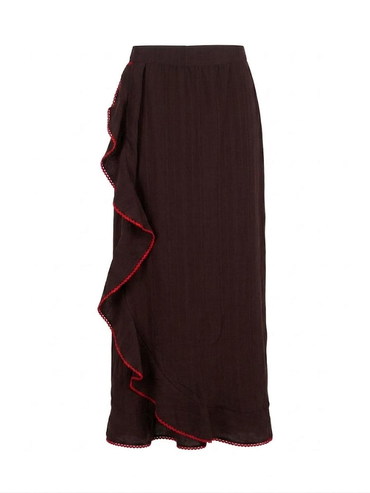 OLIVIA SKIRT - BROWN