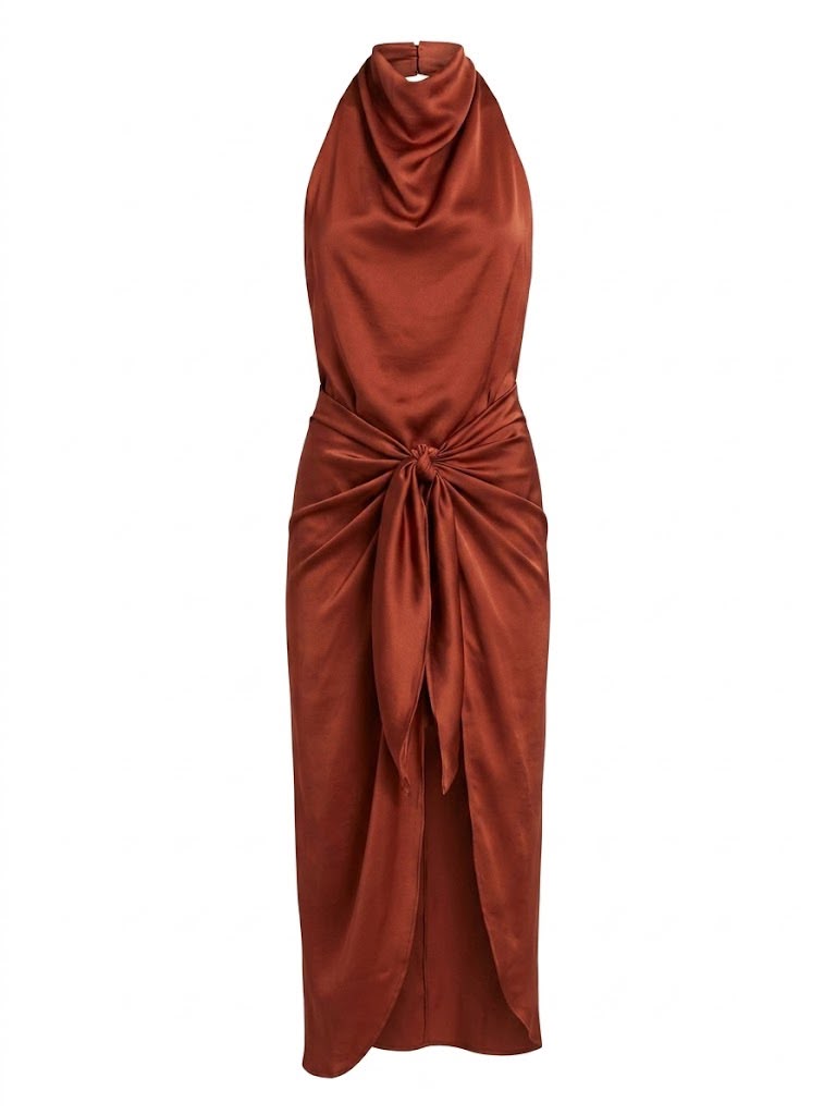 VALENCIA DRESS - BURNT ROSE