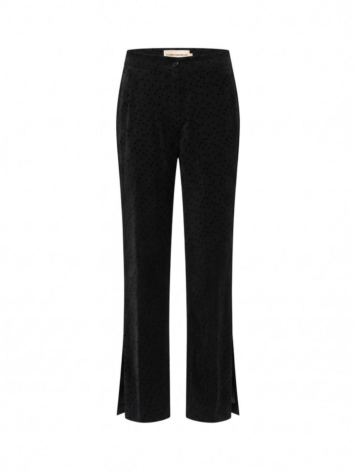 TRACY PANTS - BLACK POLKA DOTS