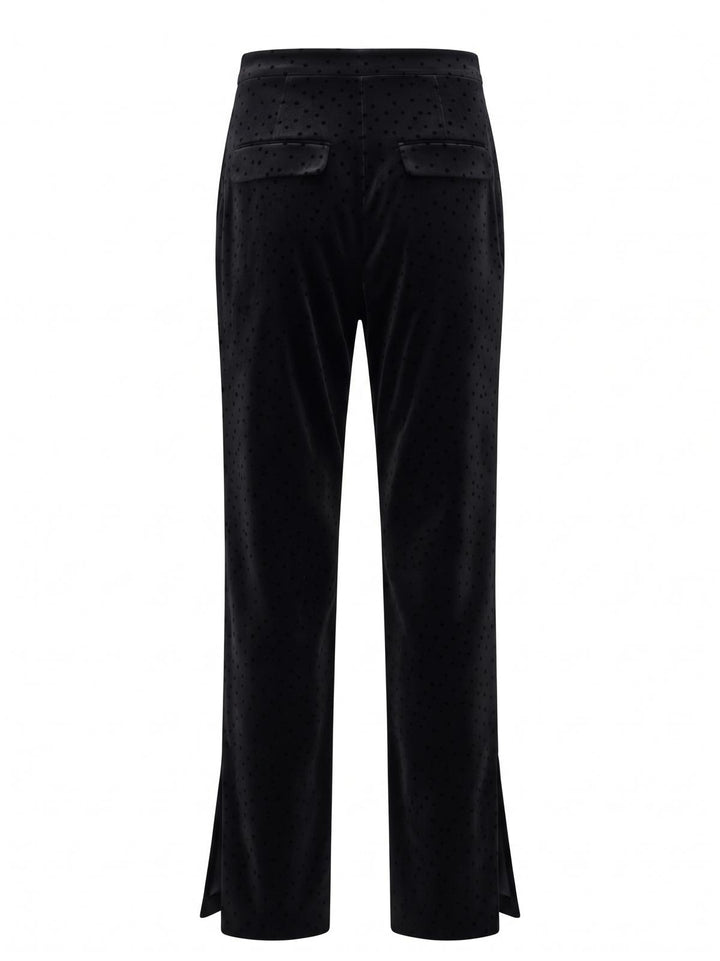 TRACY PANTS - BLACK POLKA DOTS