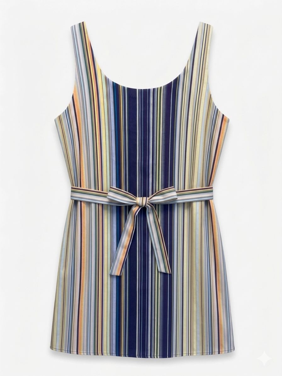 NINA DRESS - STRIPE