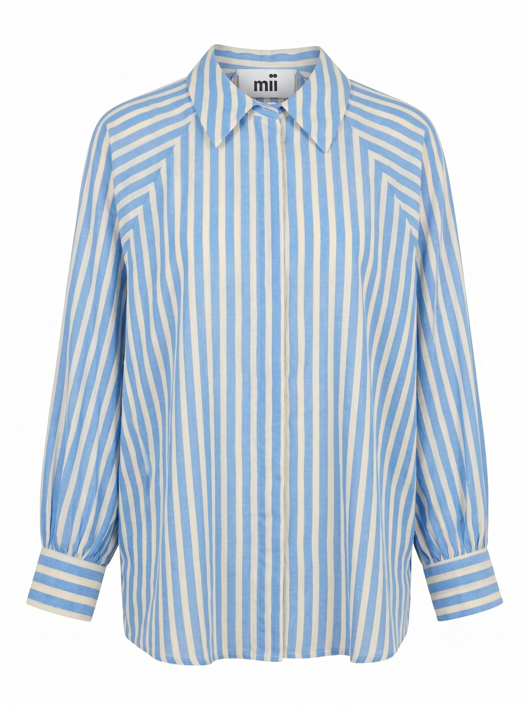 LULU SHIRT - BLUE OF WHITE