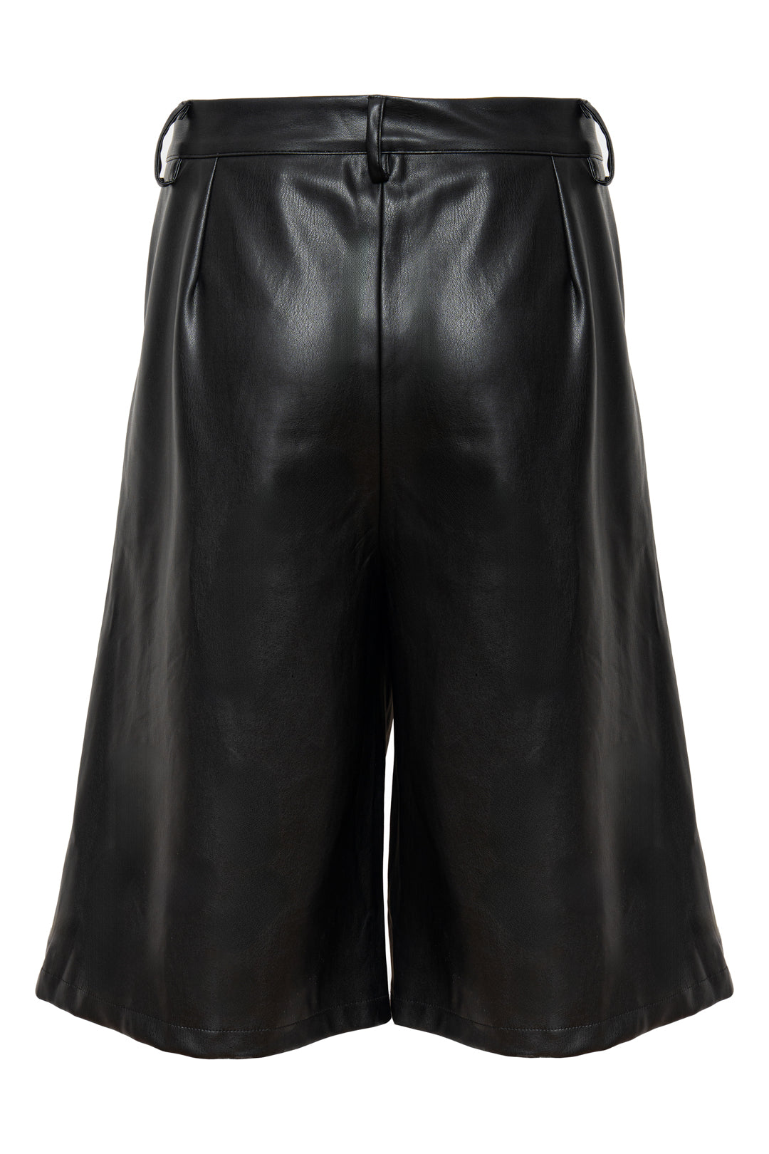 DEXTER BERMUDA SHORT - BLACK LEATHER