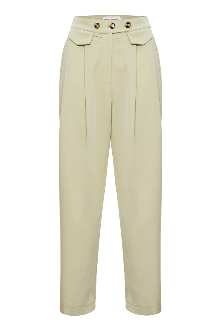 SIMONETTE PANTS - MINTY BEIGE
