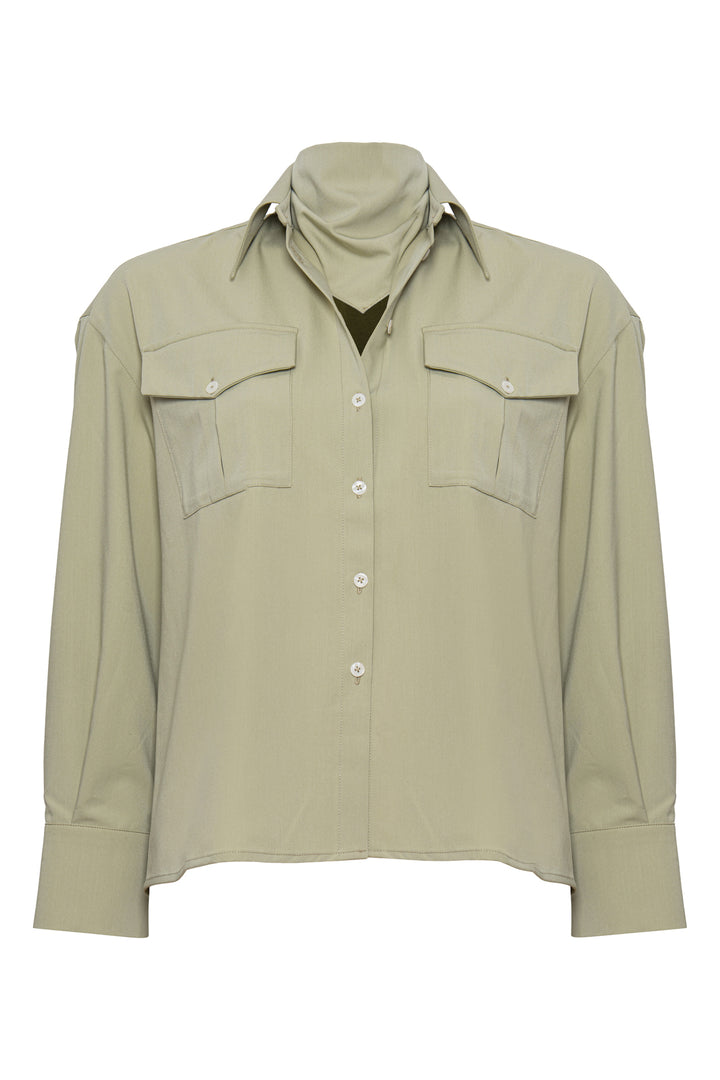 SIMONETTE SHIRT - MINTY BEIGE
