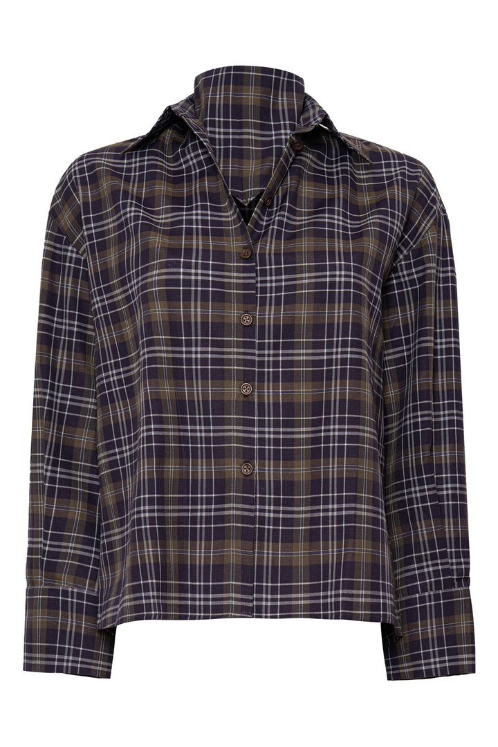 SIMONETTE SHIRT - BROWN