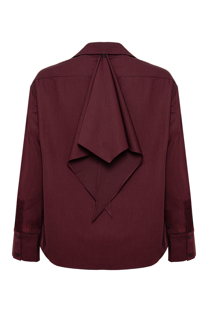 SIMONETTE SHIRT - BURGUNDY